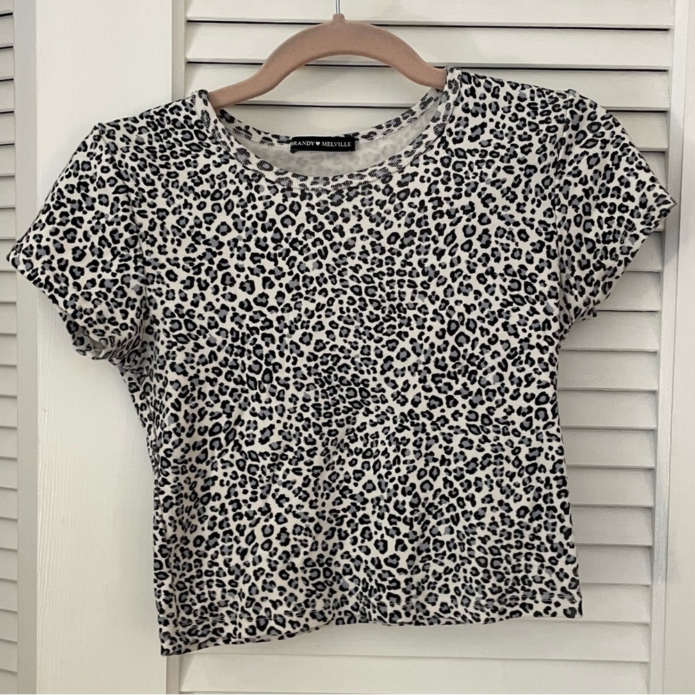 Brandy Melville Leopard-Print Tee